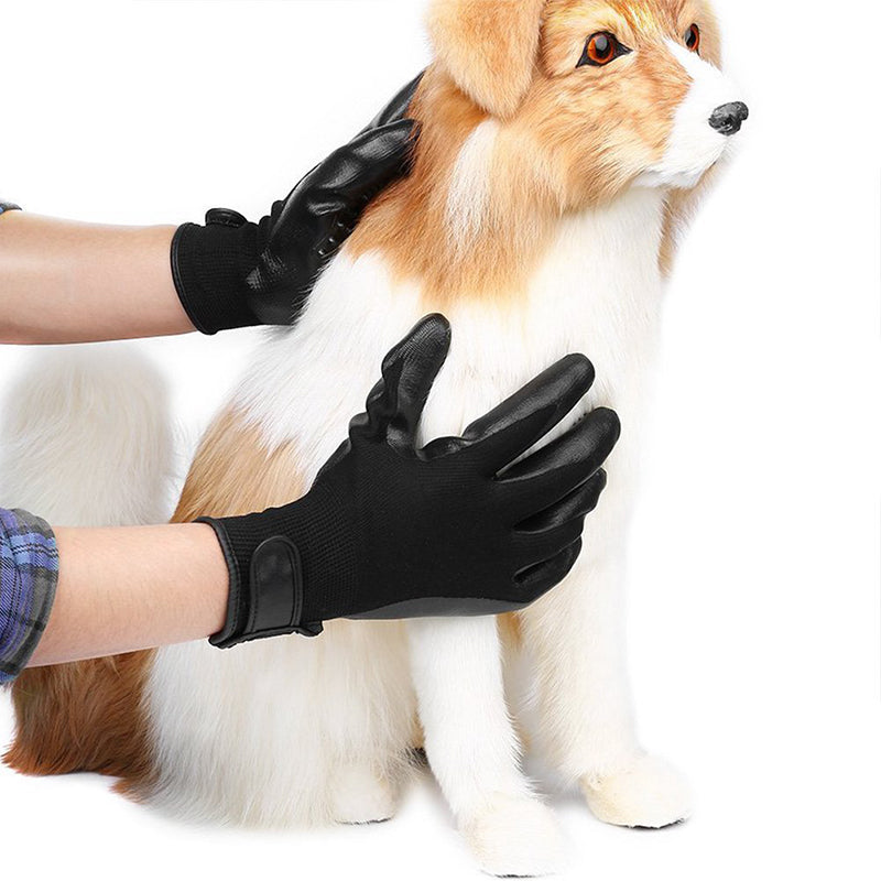 Transform Grooming Time with Our Pet Soft Rubber Grooming Glove Hair Remover