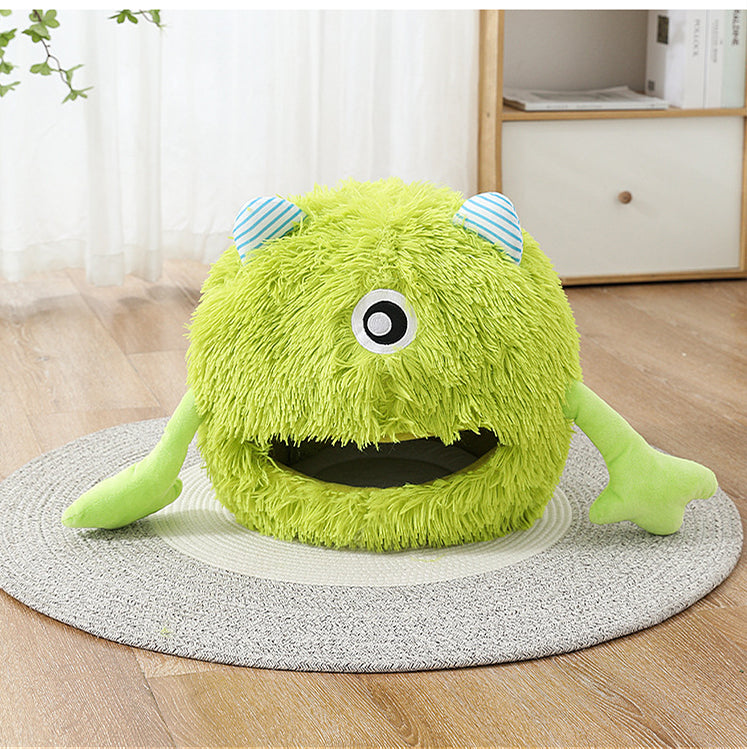 Calming Plush Pet Bed For Small Pets