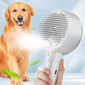 Transform Your Pet Grooming Routine with the 3 In 1 Pet Steam Brush Electric Sprayer